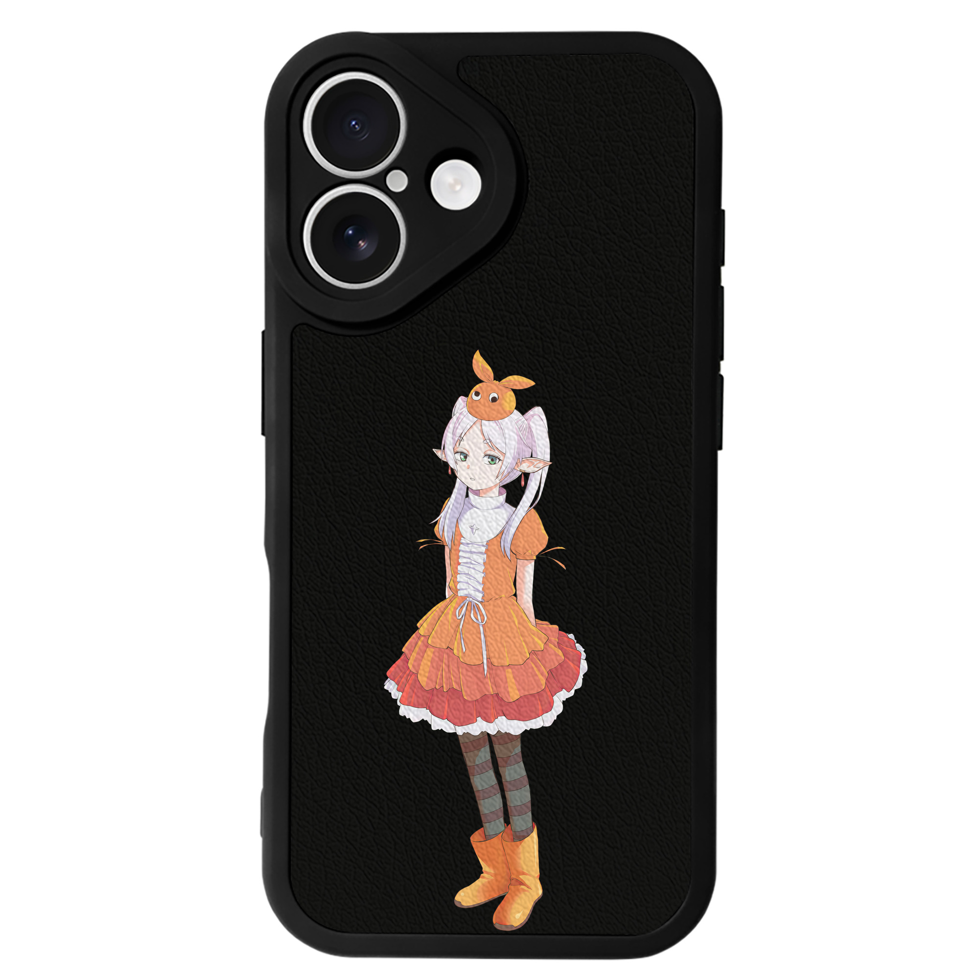 （画像用） 葬送のフリーレン Frieren 【iPhone 16シリーズ対応】シリコンスマホケース（レザー調） 材質：シリコン